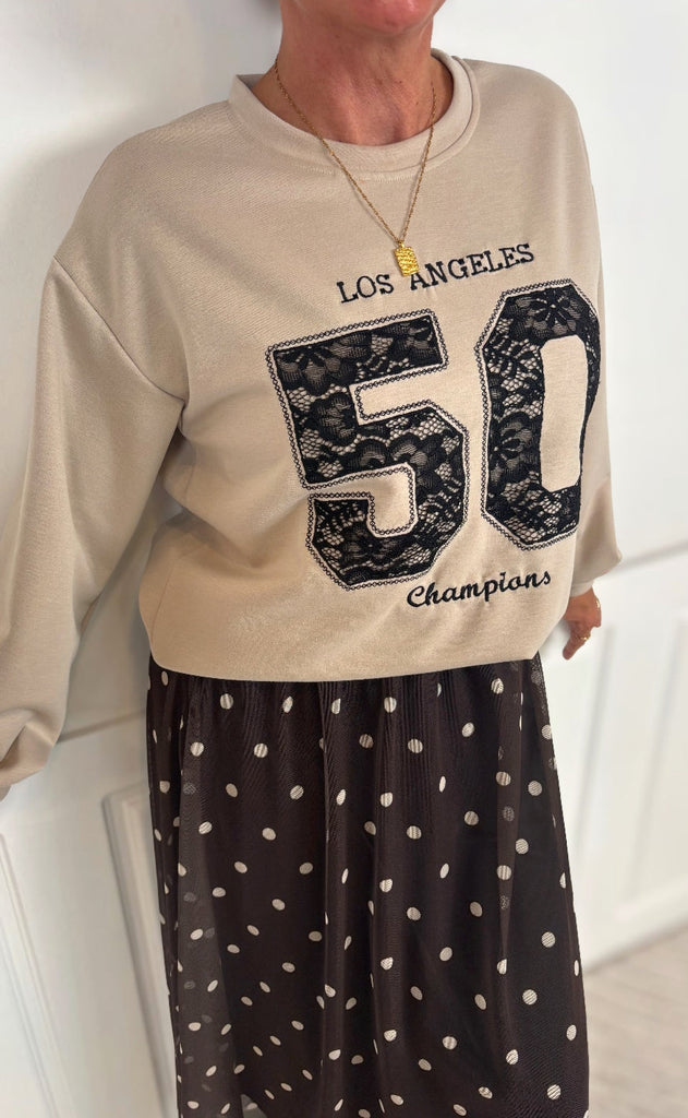 Marta Du Chateau Sweatshirt - Liora - Fango/Black