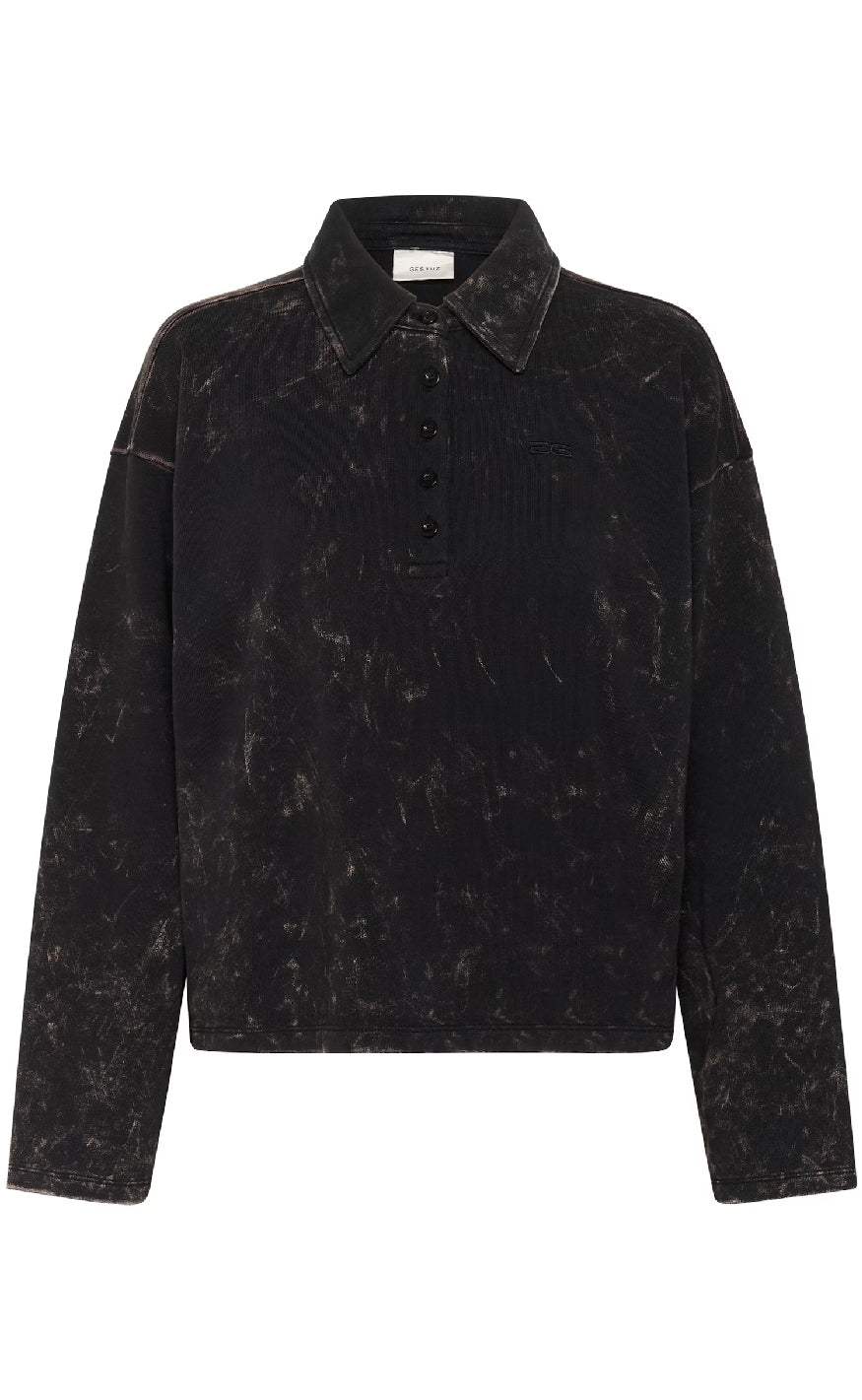 Gestuz Bluse - Neia - Black Brown Washed