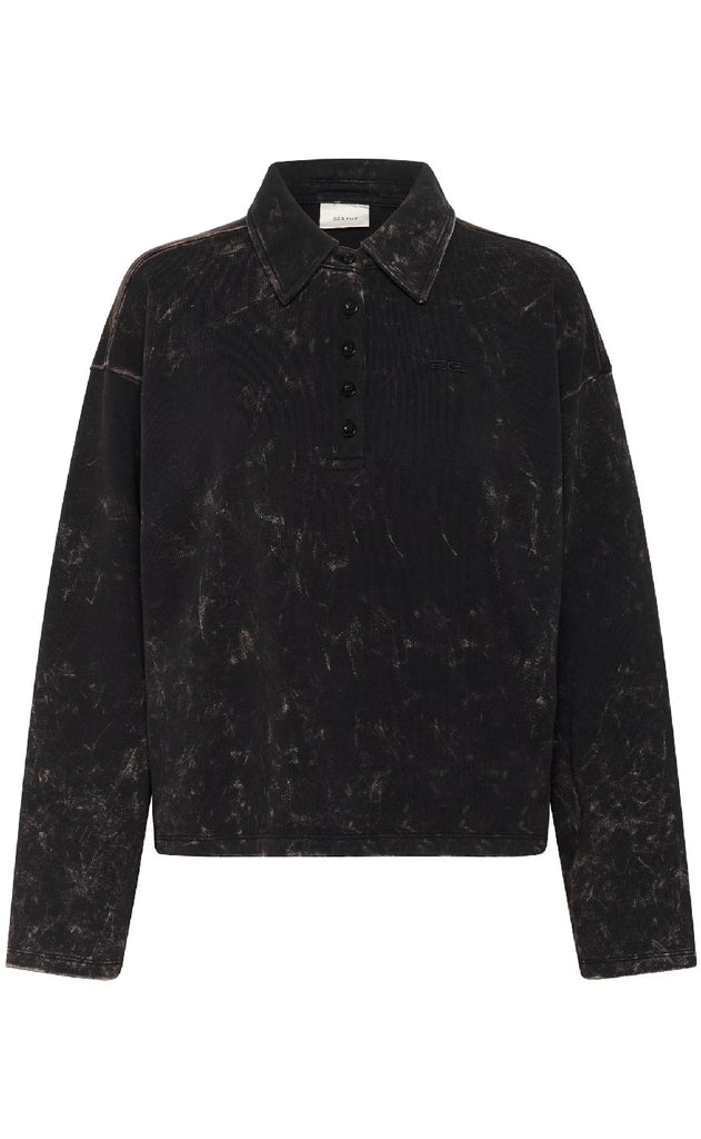 Gestuz Bluse - Neia - Black Brown Washed