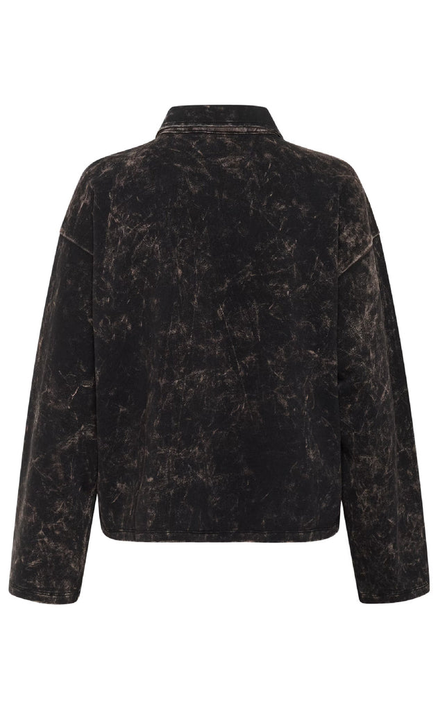 Gestuz Bluse - Neia - Black Brown Washed