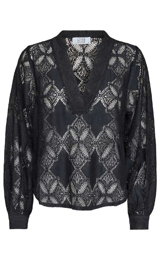 Love & Divine Bluse - Love1307 - Black