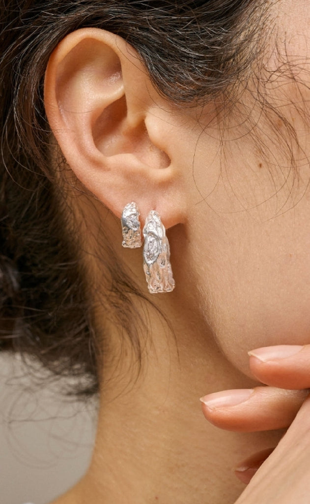 Enamel Copenhagen Øreringer - Nela Big - Silver Colour