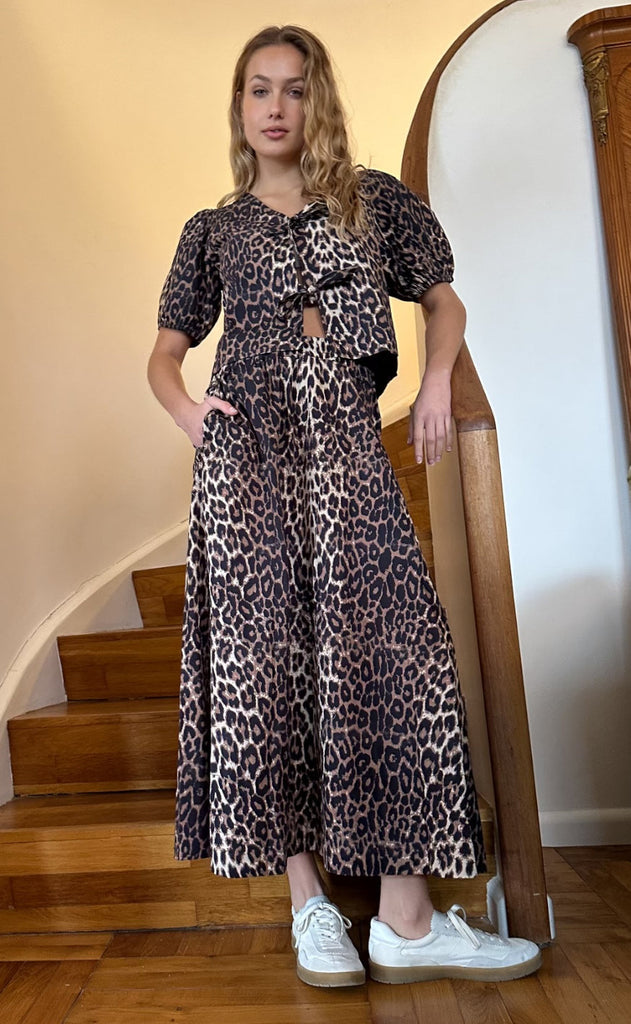 Neo Noir Bluse - Bianca - Leopard