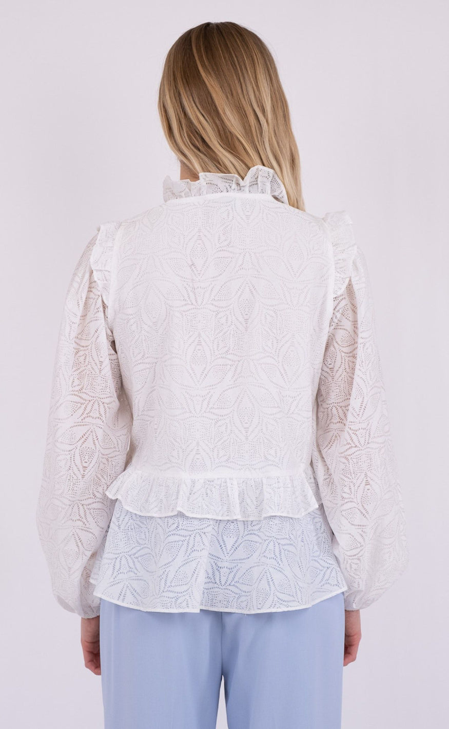 Neo Noir Bluse - Hawaii - White