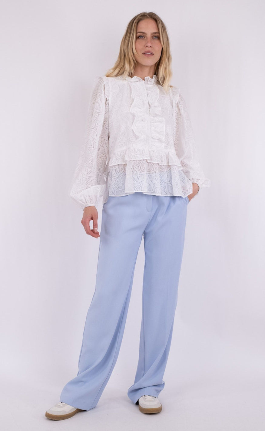 Neo Noir Bluse - Hawaii - White