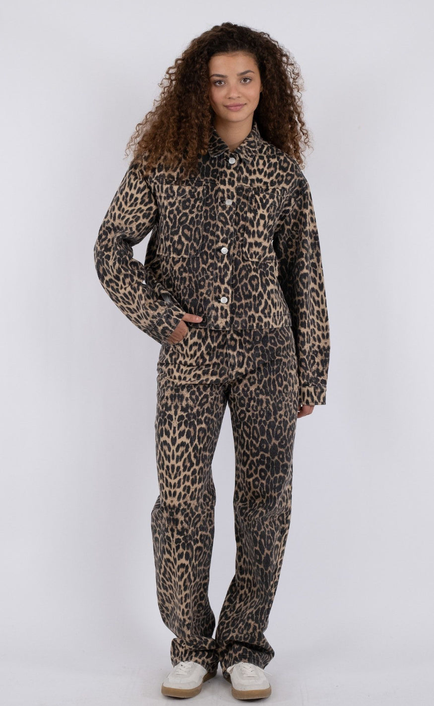 Neo Noir Jakke - Emilia - Leopard