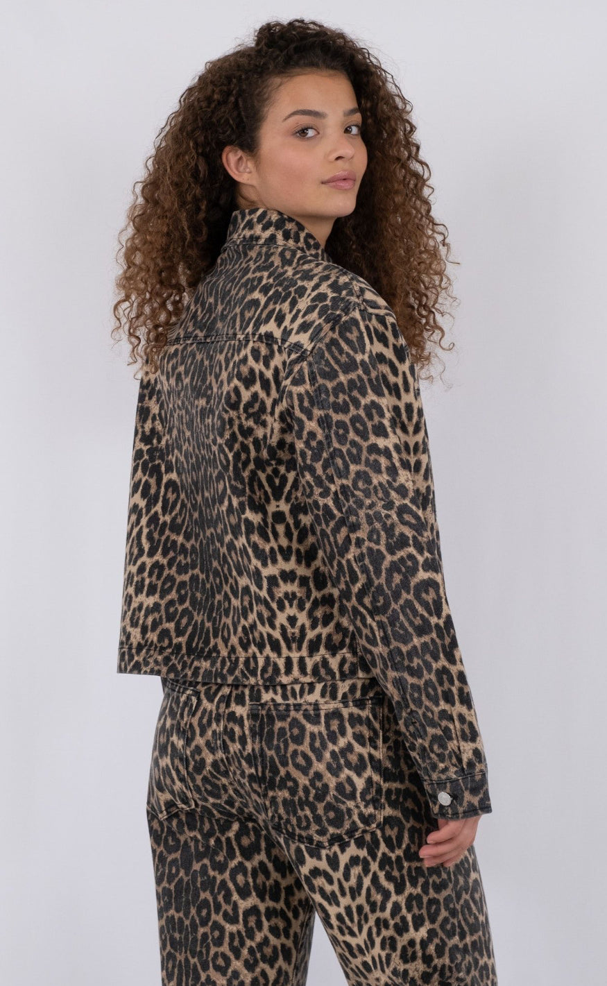 Neo Noir Jakke - Emilia - Leopard