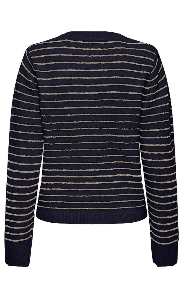 ONLY Cardigan - Chester LS - Night Sky Humus/Mel/Silver Button