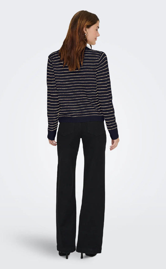 ONLY Cardigan - Chester LS - Night Sky Humus/Mel/Silver Button