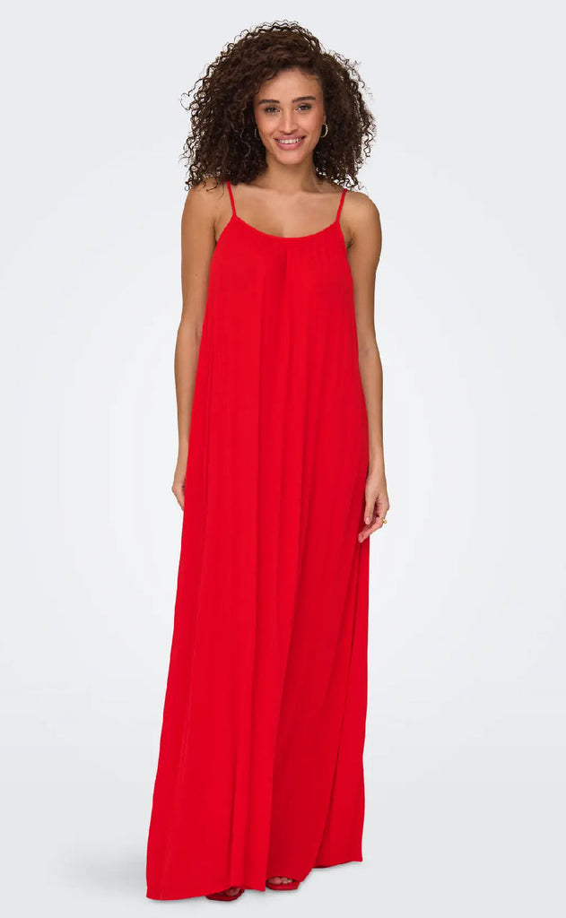 ONLY Kjole - Niki Strap - High Risk Red