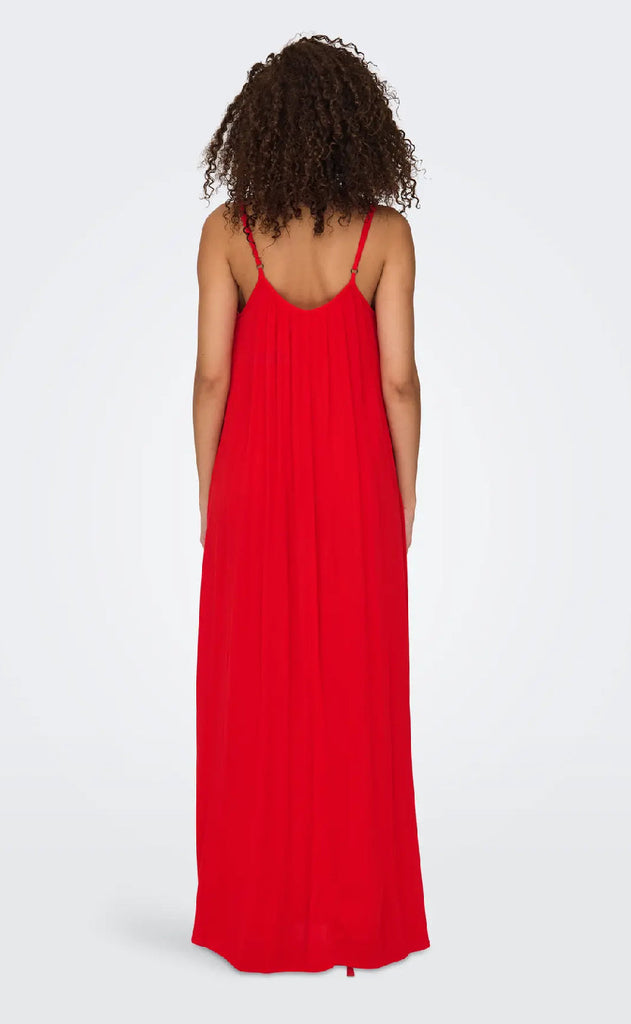 ONLY Kjole - Niki Strap - High Risk Red