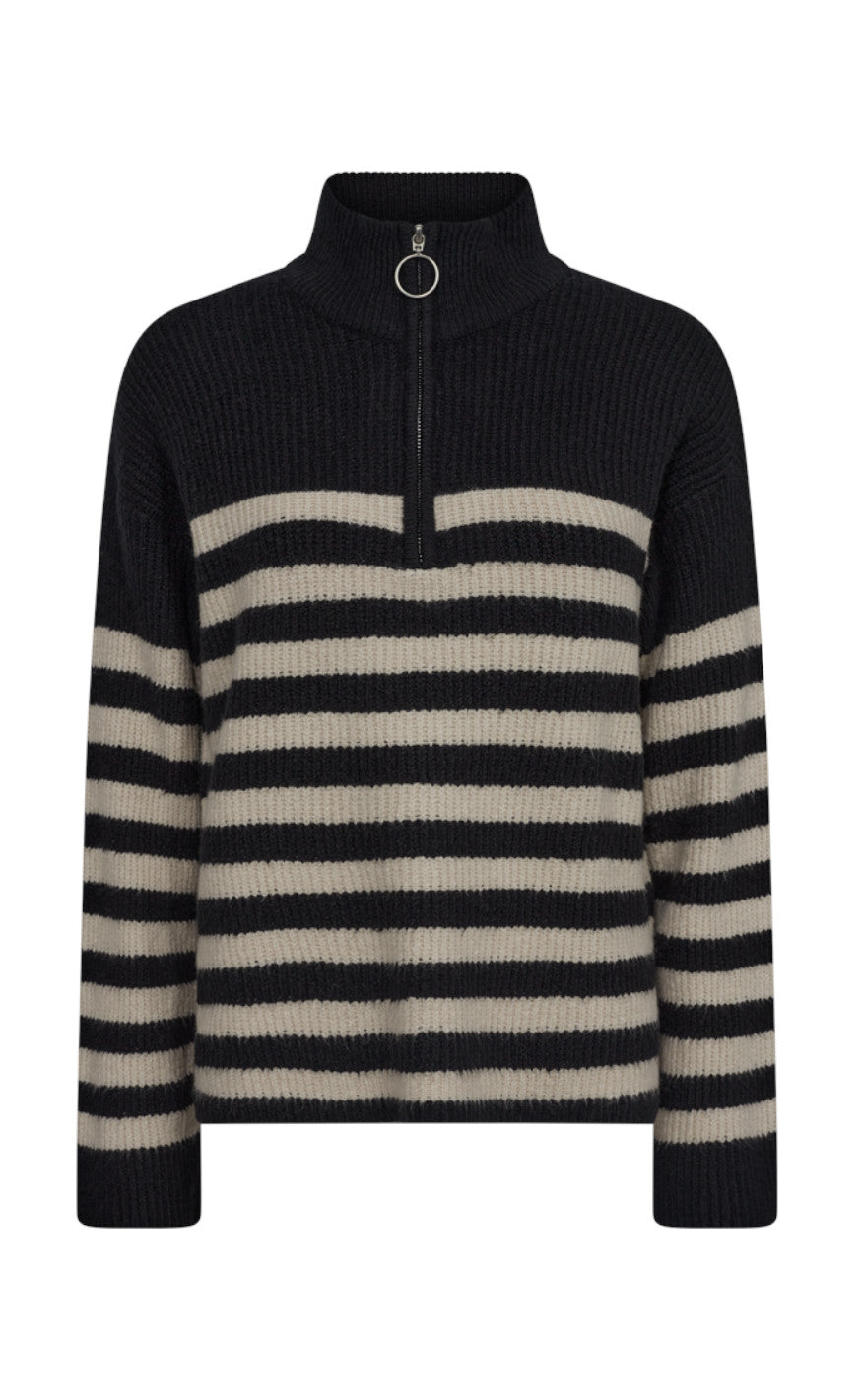 Freequent Pullover - Coxy - Black W.  Moonbeam