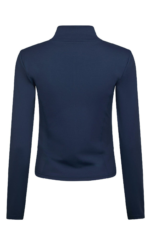 Neo Noir Bluse - Nolana Zip - Navy