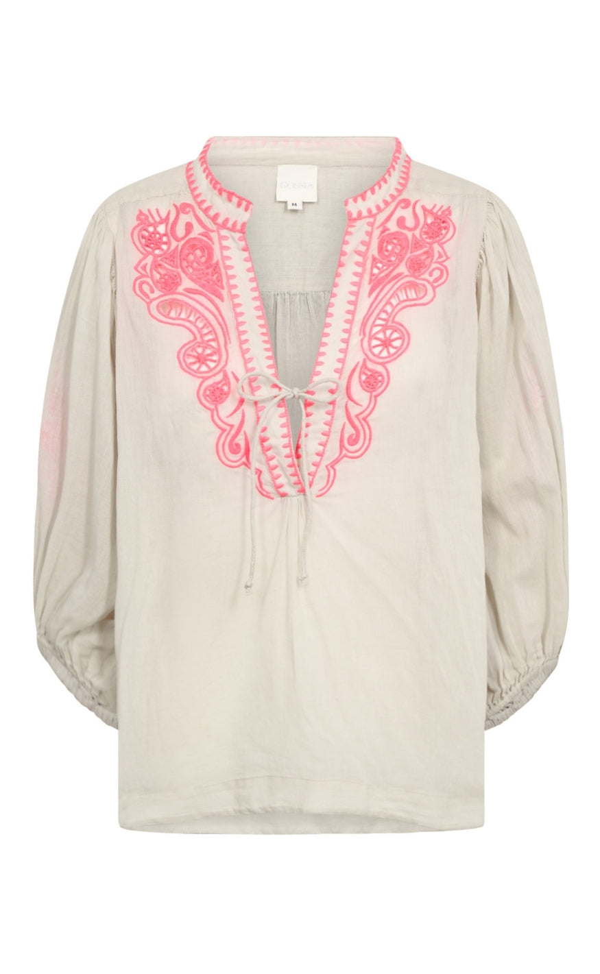 Gossia Bluse - Noura - Neon Pink