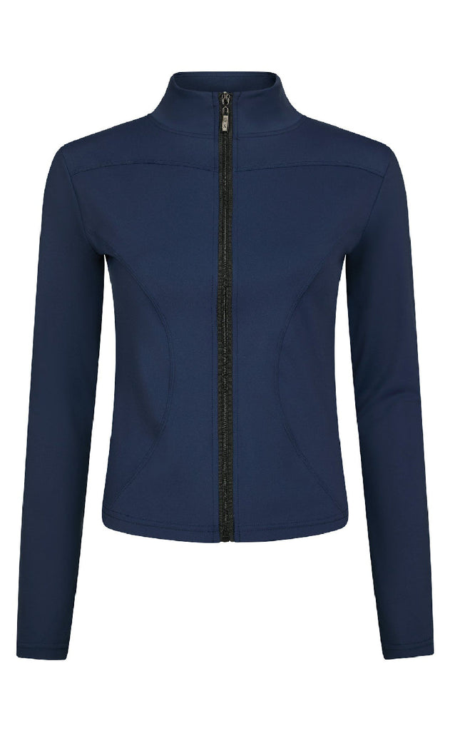 Neo Noir Bluse - Nolana Zip - Navy