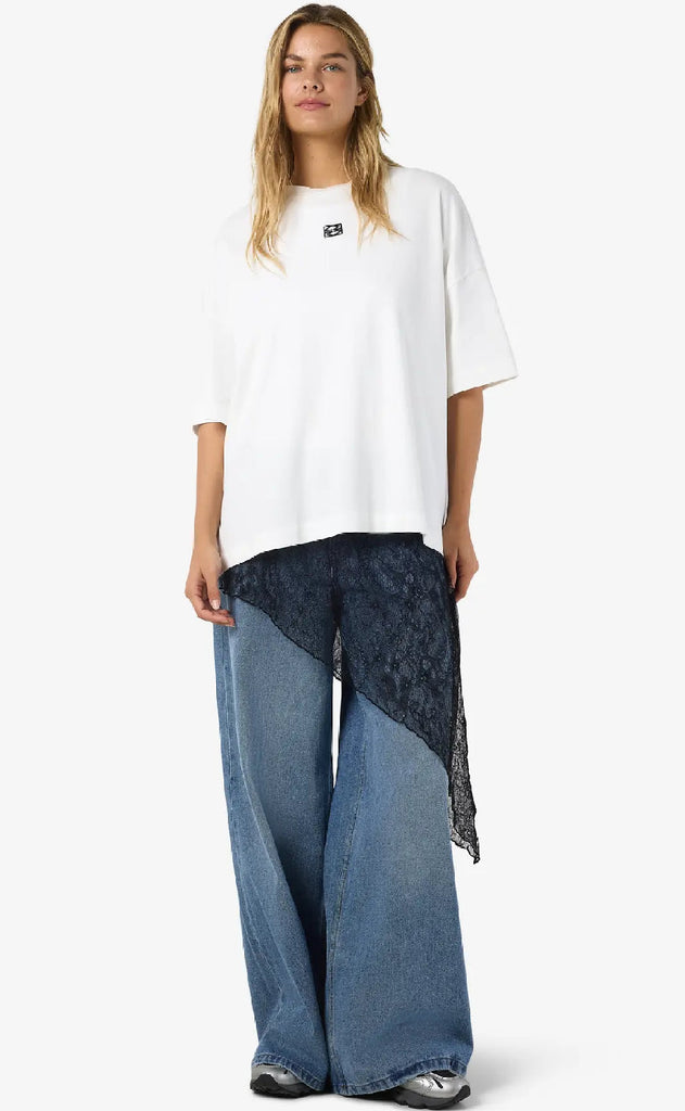 Noisy May Skjørt - Ida Elasticated Lace - Black