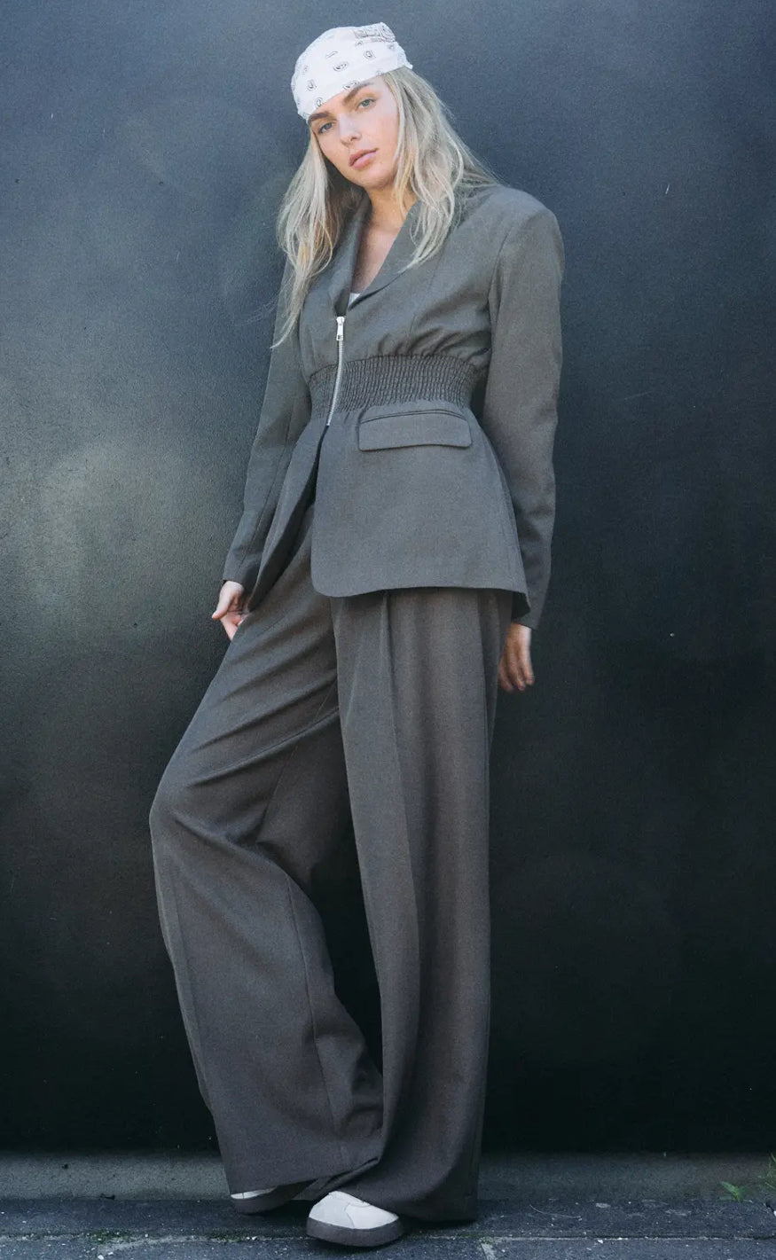 Noisy May Blazer - Iris - Morel Melange