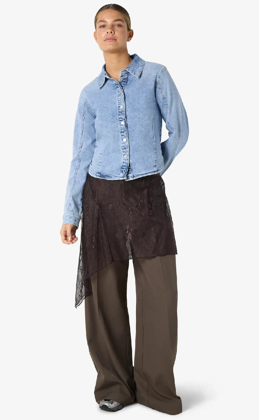 Noisy May Skjørt - Ida Elasticated Lace - Delicioso