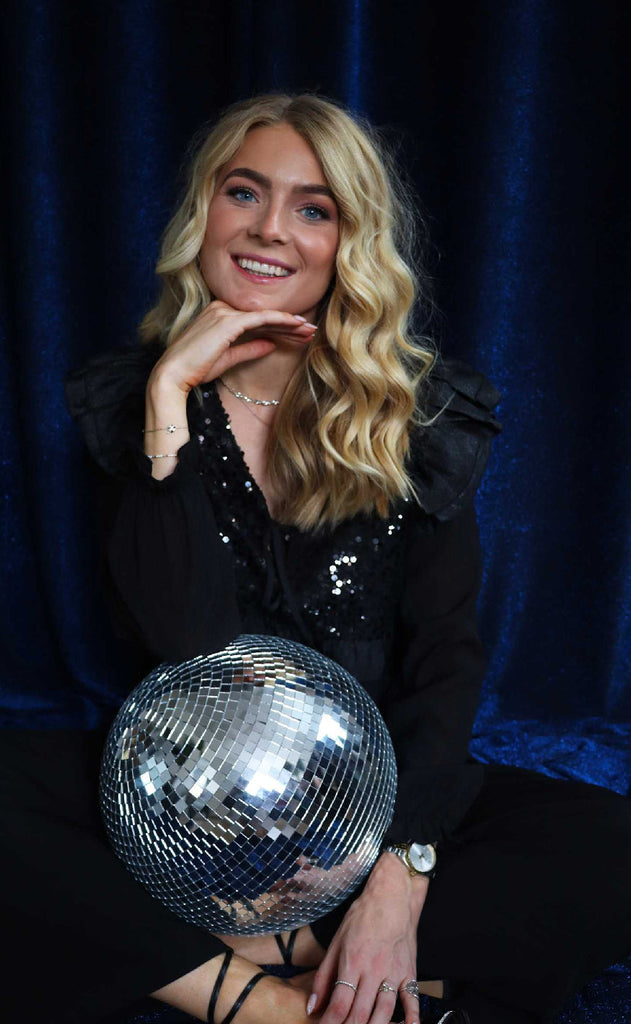 Liberte Bluse - Nor Frill - Black Sequins