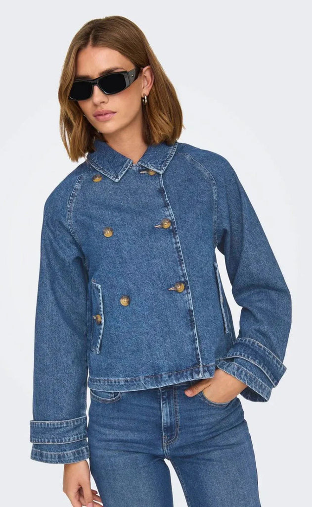 ONLY Jakke - April - Medium Blue Denim