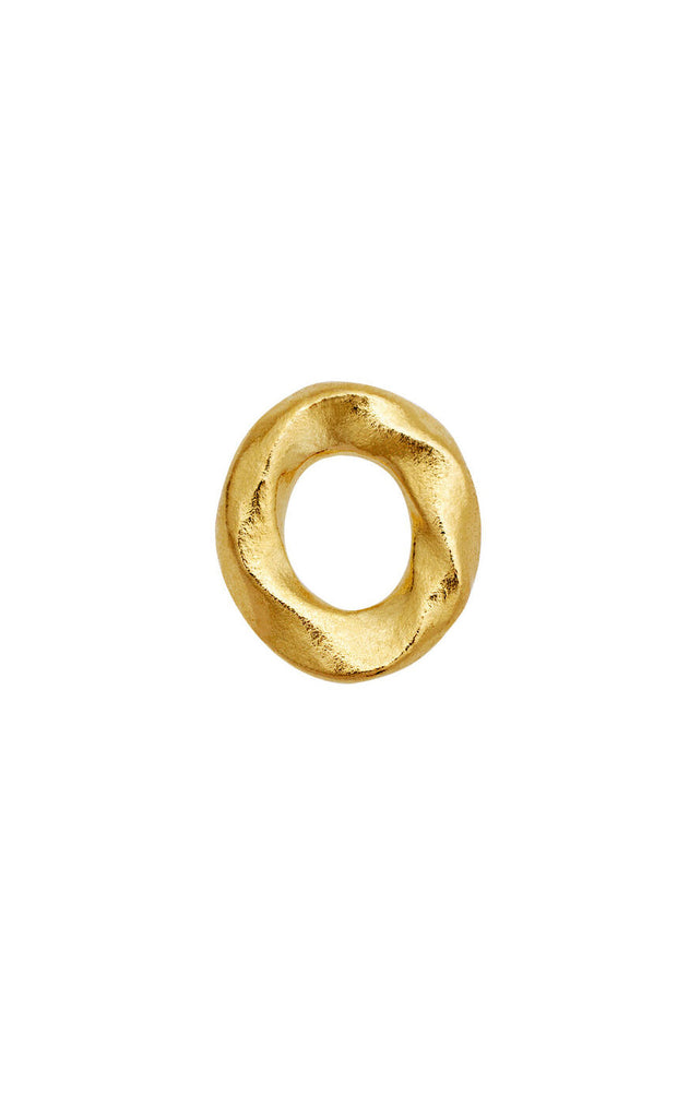 Maanesten Ørering - Alphabet Single - Gold Colour