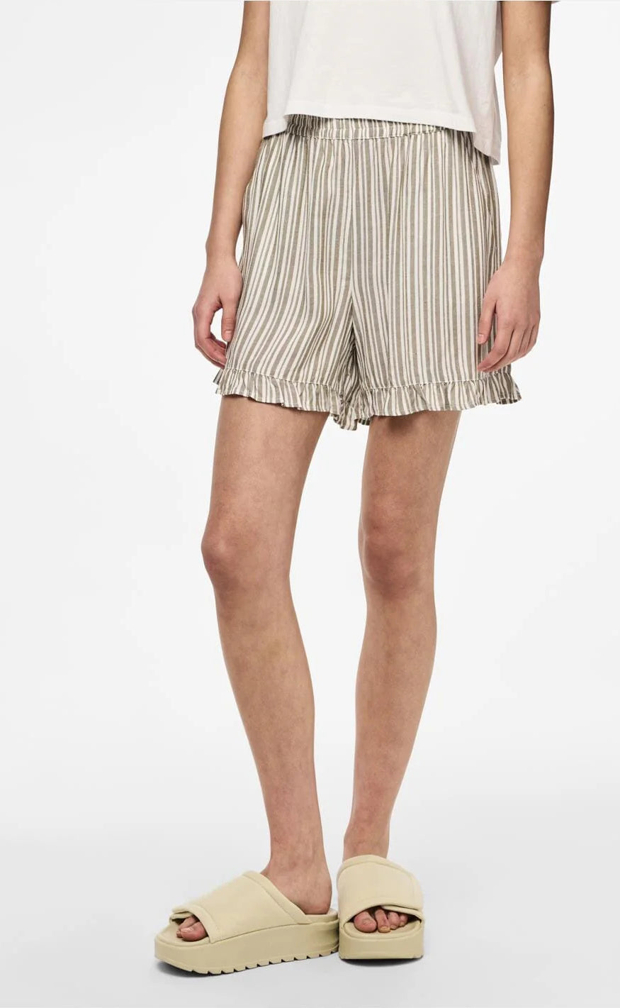 PIECES Shorts - Alvina - Laurel Oak