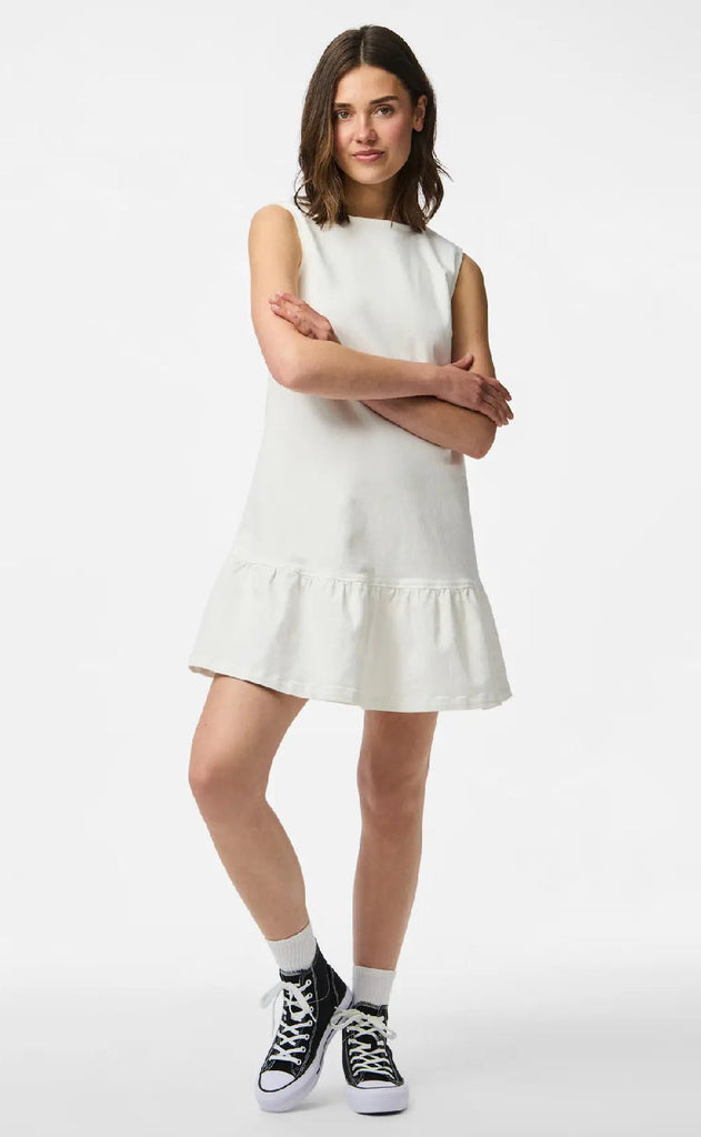 Pieces Kjole - Monica - White Denim