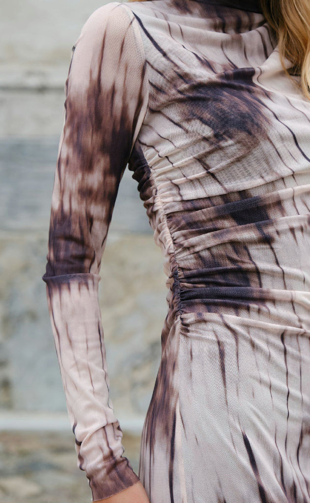 Neo Noir Kjole - Onessa - Dusty Brown