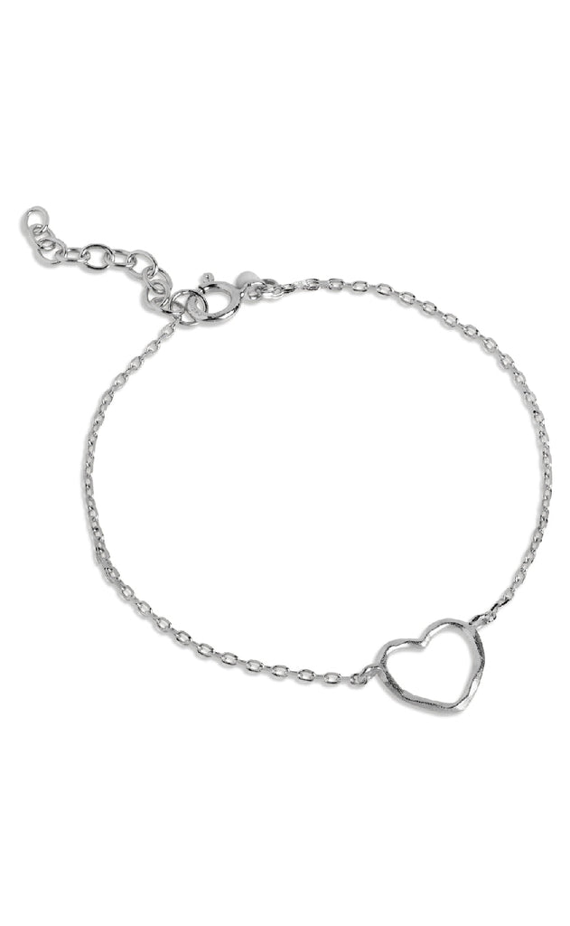 ENAMEL Copenhagen Armbånd - Organic Heart - Silver Colour