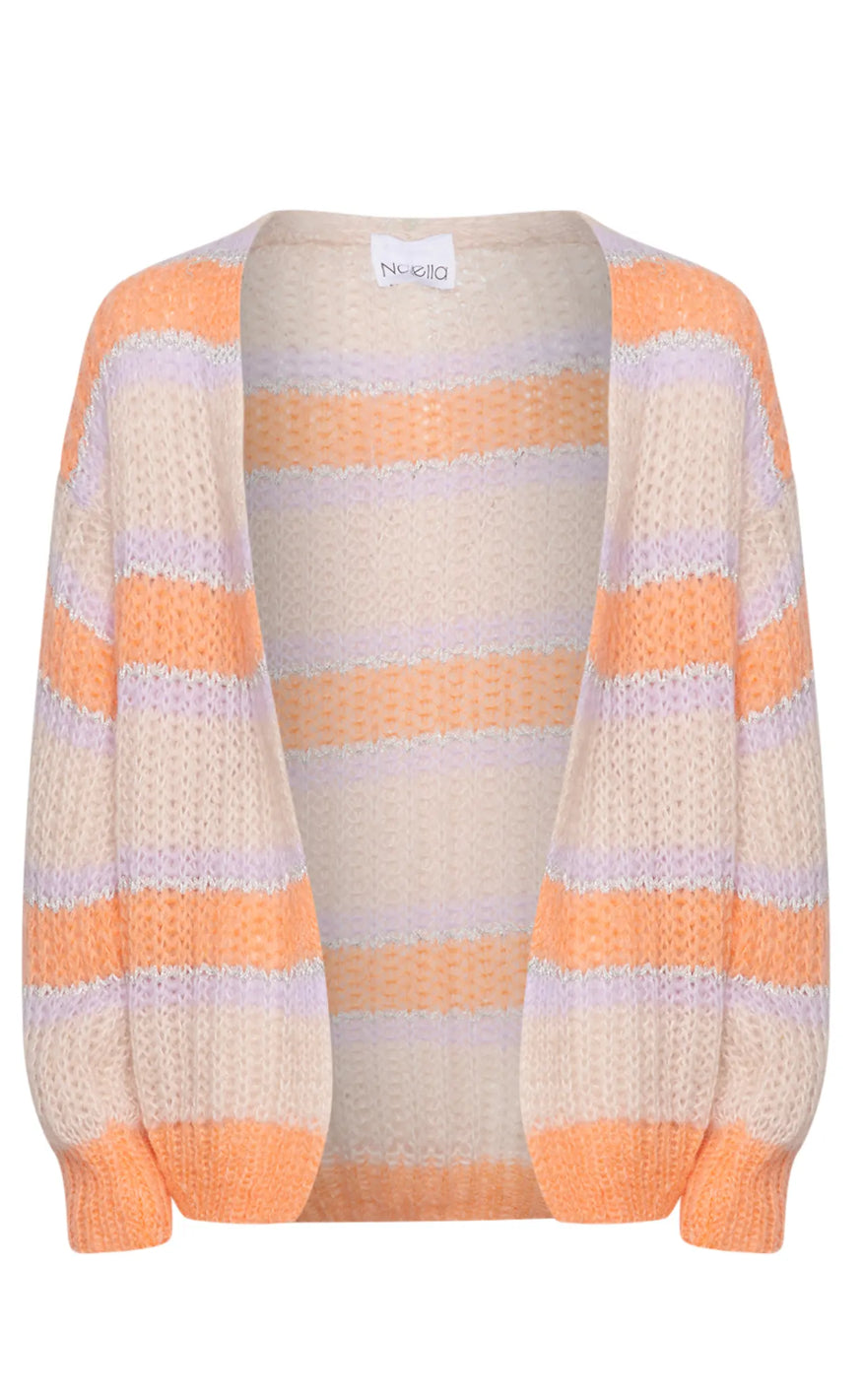 Noella cardigan - Pacific - Apricot/Lavender Mix