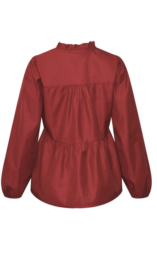 Noella Bluse - Matti - Dusty Mahogany