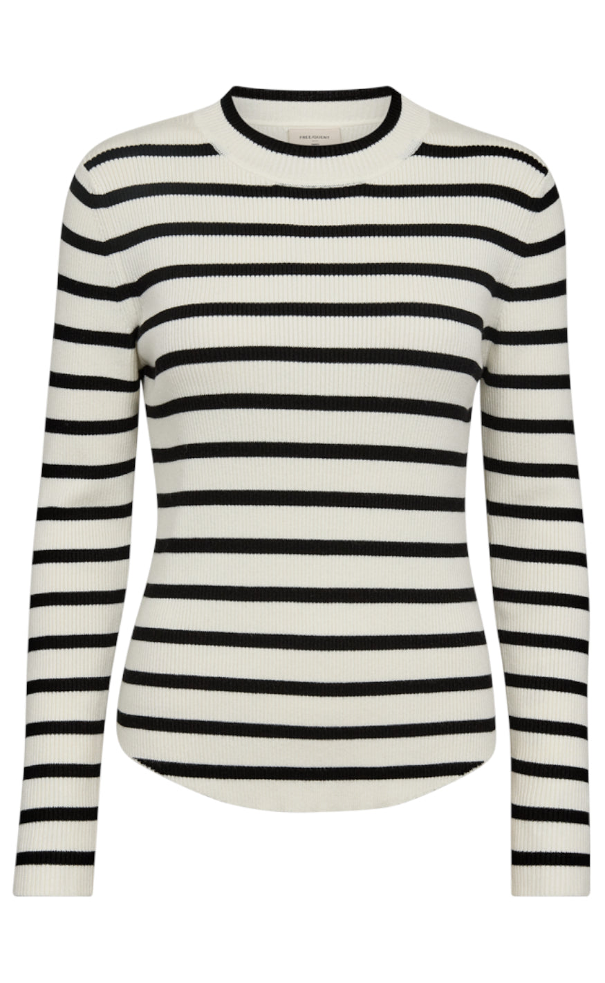 Freequent Pullover - Mandy - Tofu W. Black