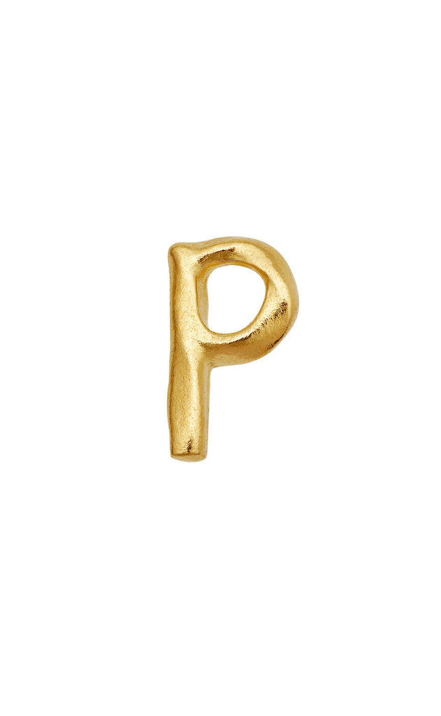 Maanesten Ørering - Alphabet Single - Gold Colour