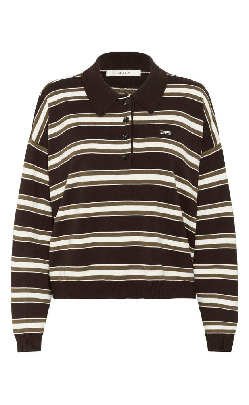 Gestuz Pullover - Paige - Mole / Dark Beach / Egret