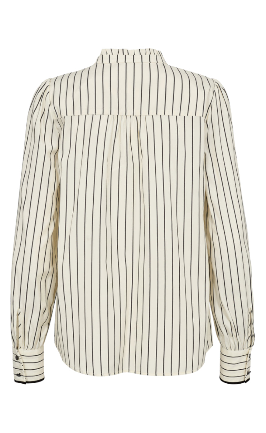 Freequent Bluse - Paly - Tofu w. Black