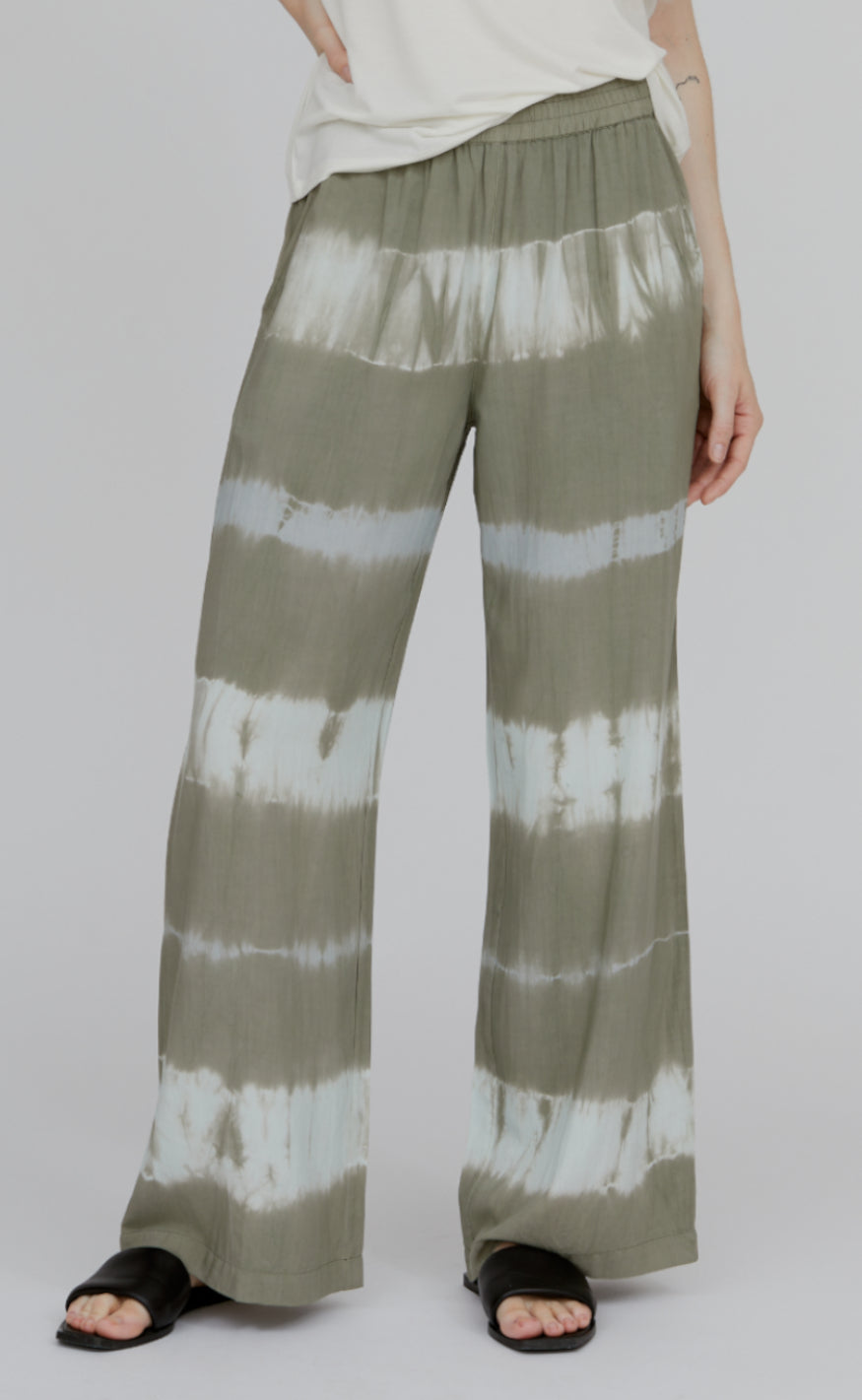 Basic Apparel Bukser - Orchid - Tie Dye Vetiver