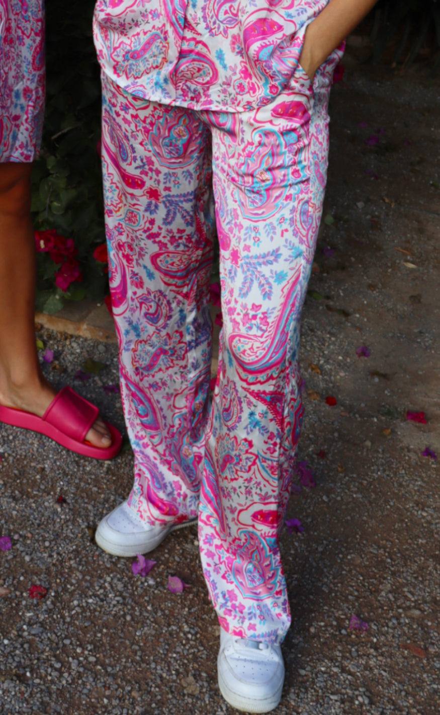 Liberte Bukser - Elin - Pink Paisley