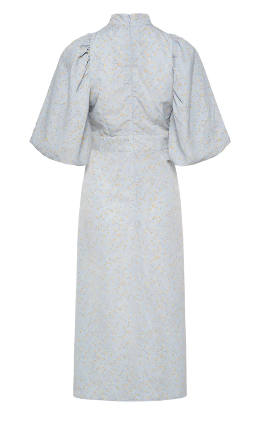 Noella Kjole - Paris Long - Blue Flower