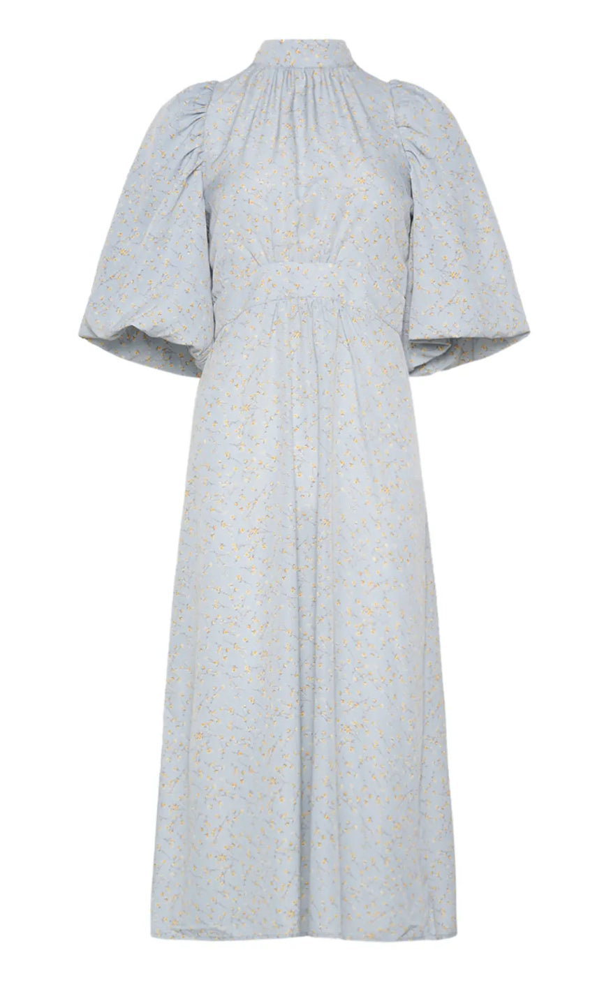Noella Kjole - Paris Long - Blue Flower