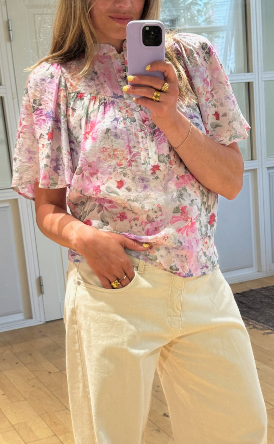 Love & Divine Bluse - Love1123-7 - Pastel Flower