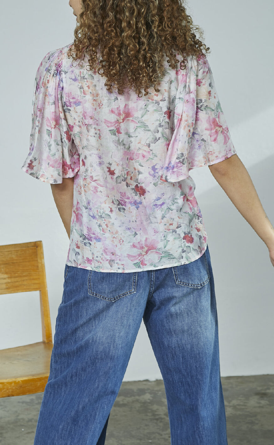 Love & Divine Bluse - Love1123-7 - Pastel Flower