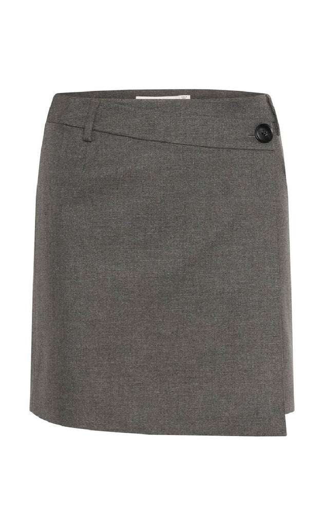 Gestuz Skjørt - Paula - Dark Grey Melange
