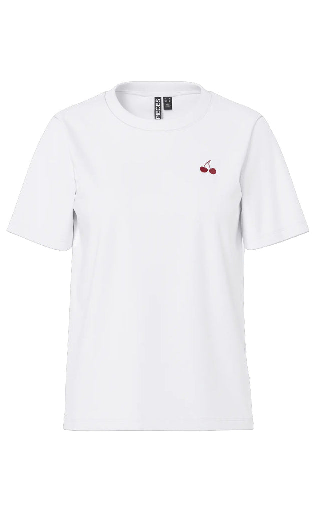 Pieces T-shirt - Ria SS - Bright White Option 5