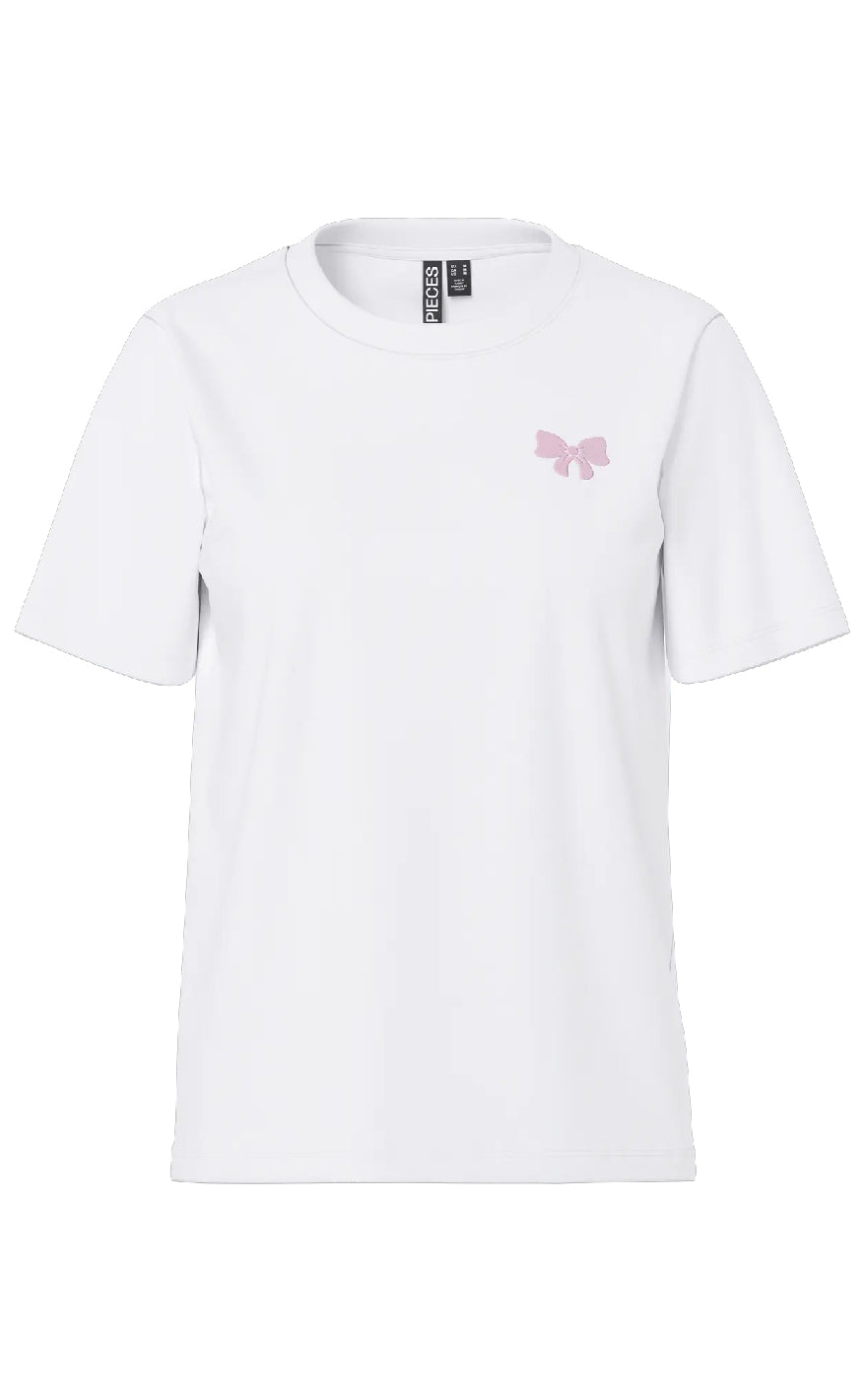 Pieces T-shirt - Ria SS - Bright White Option 4