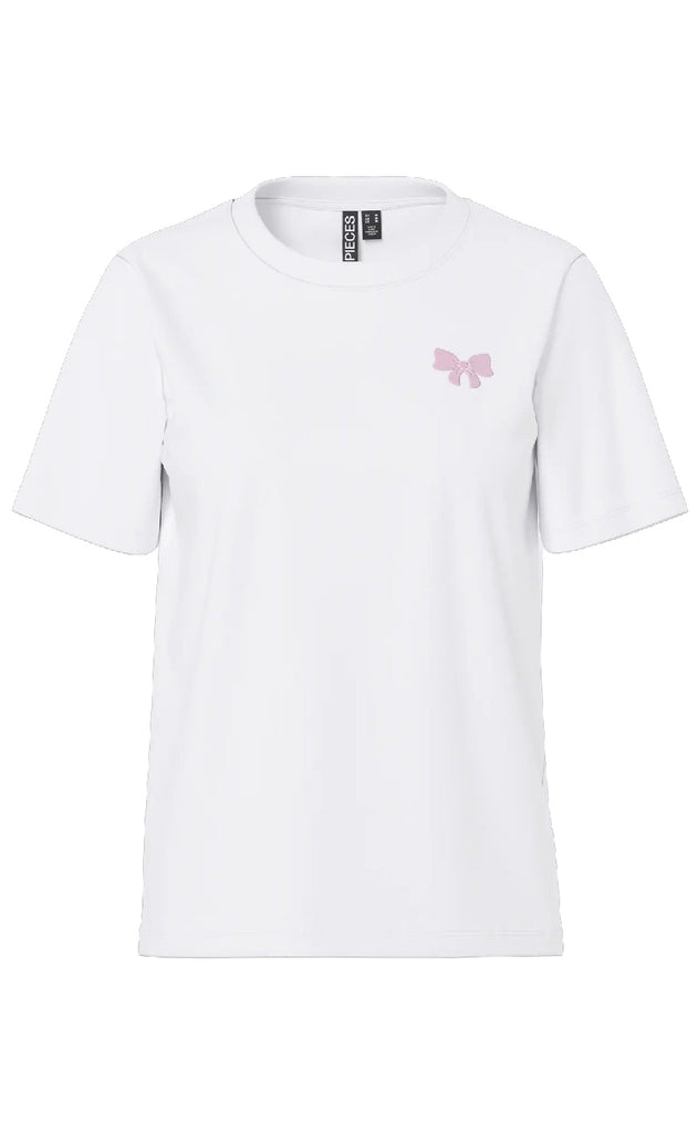 Pieces T-shirt - Ria SS - Bright White Option 4