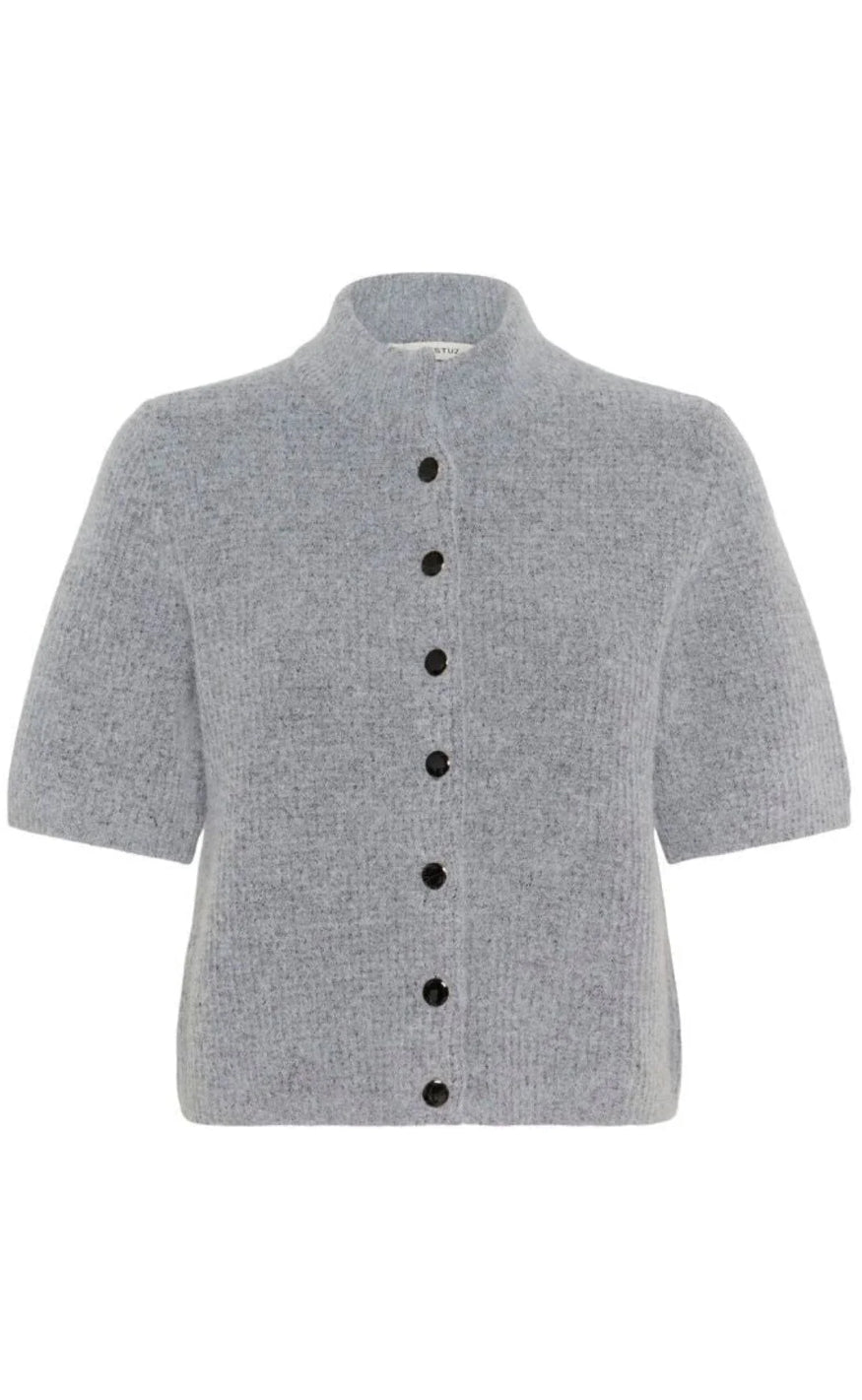 Gestuz Cardigan - Alpha - Pearl Blue Melange | Rask levering ...