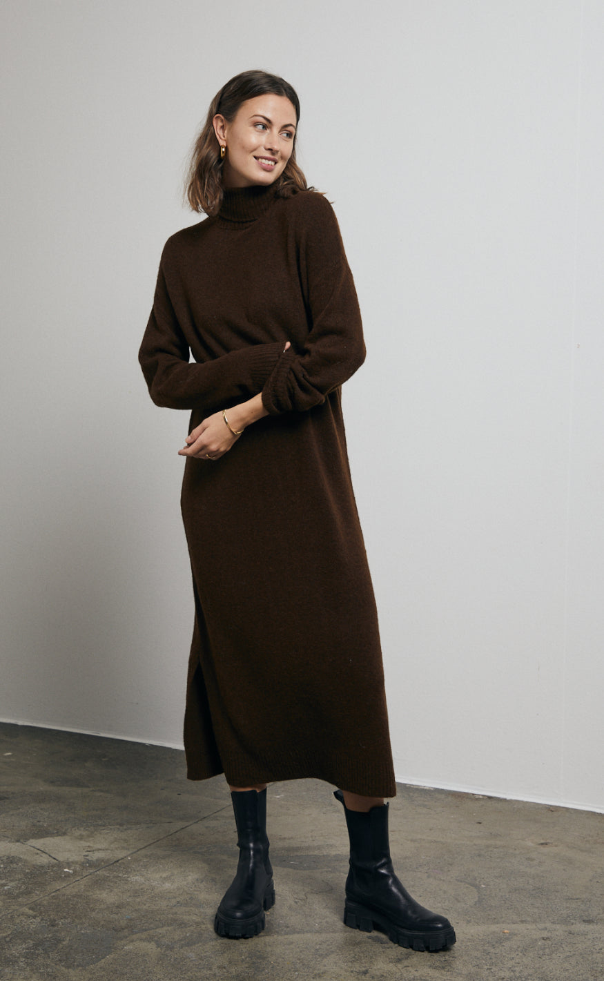A-View Kjole - Penny  - Brown