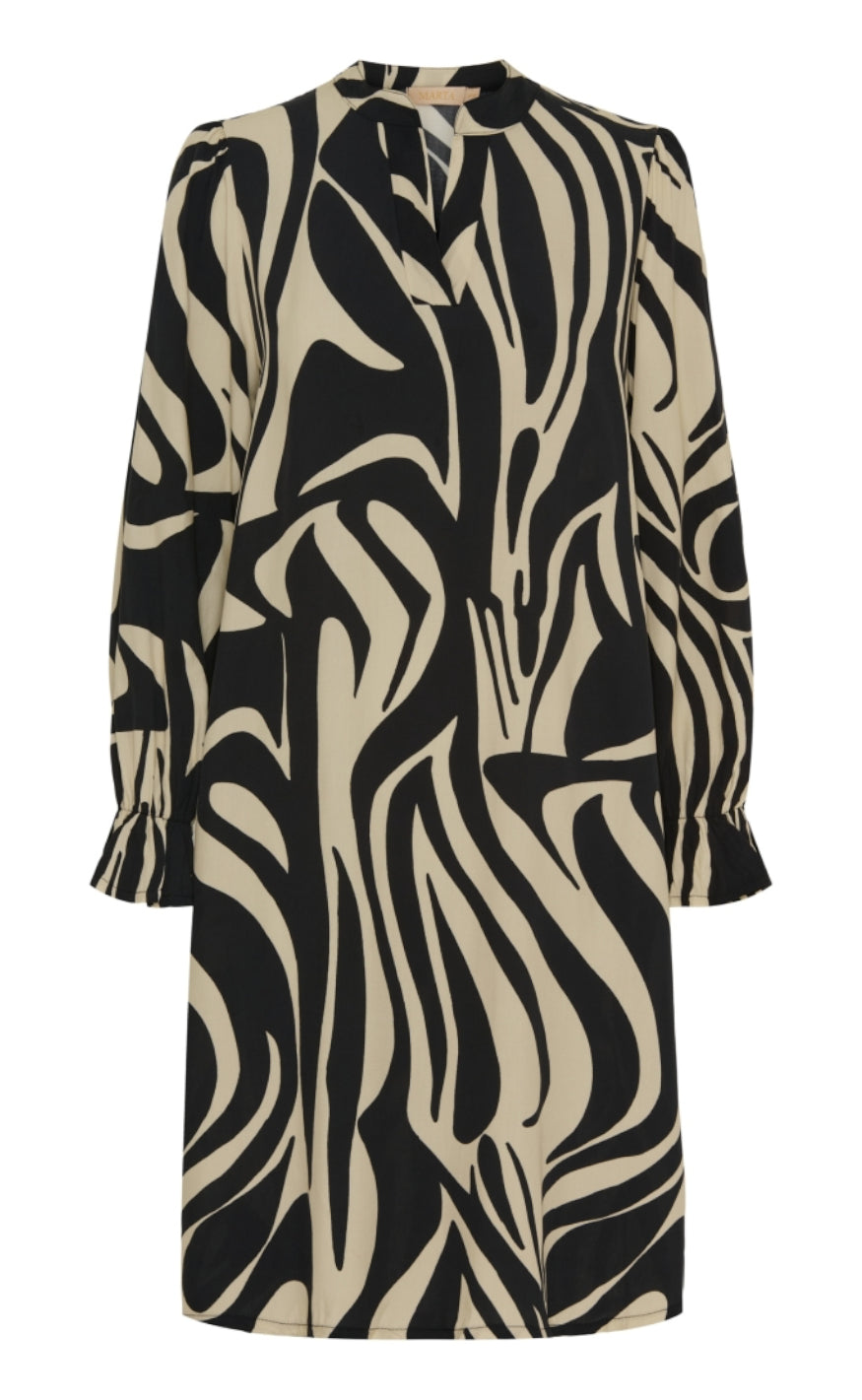 Marta Du Chateau Kjole - 3633 Pernille - Black/Beige