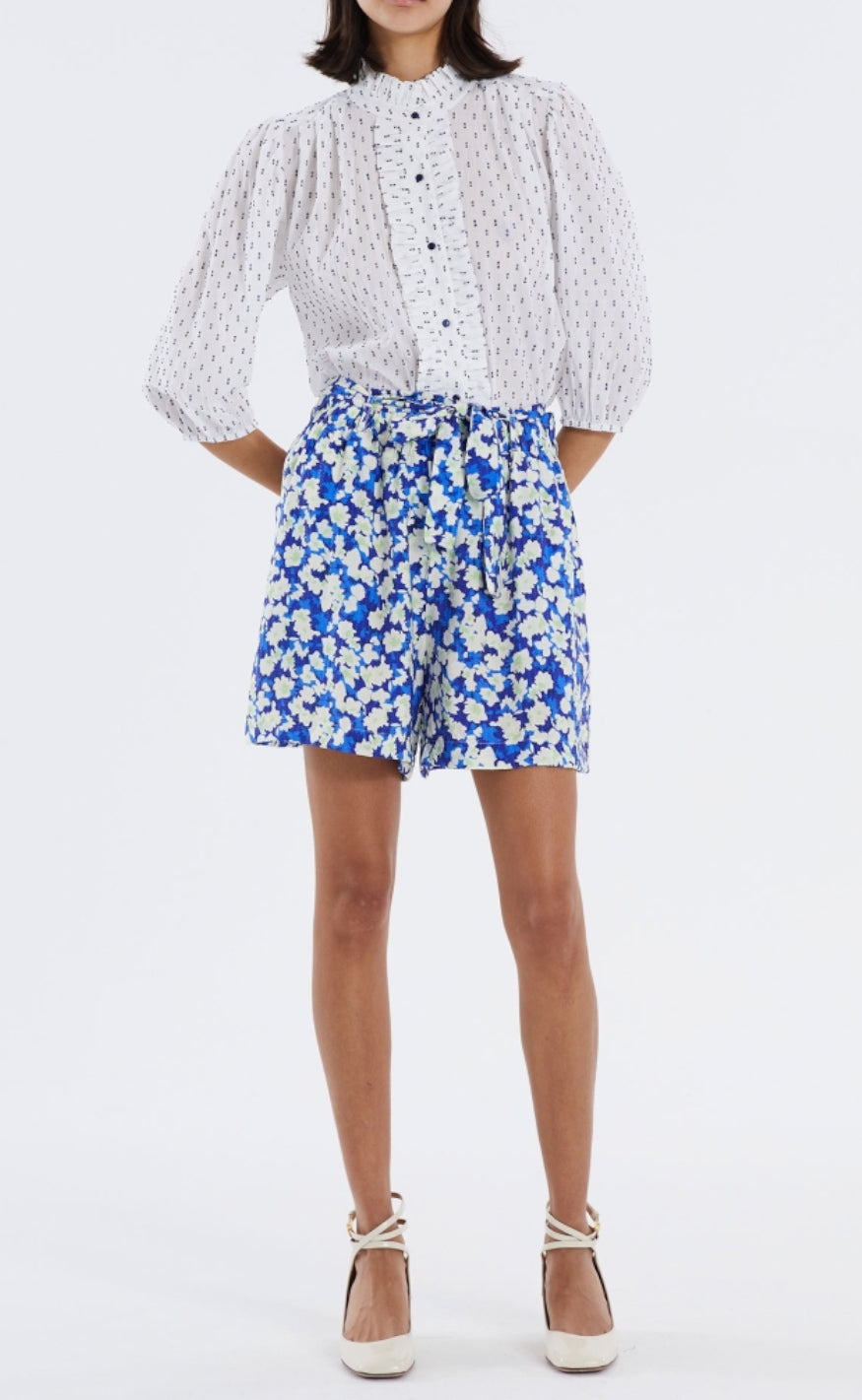 Lollys Laundry Bluse - Perth - White