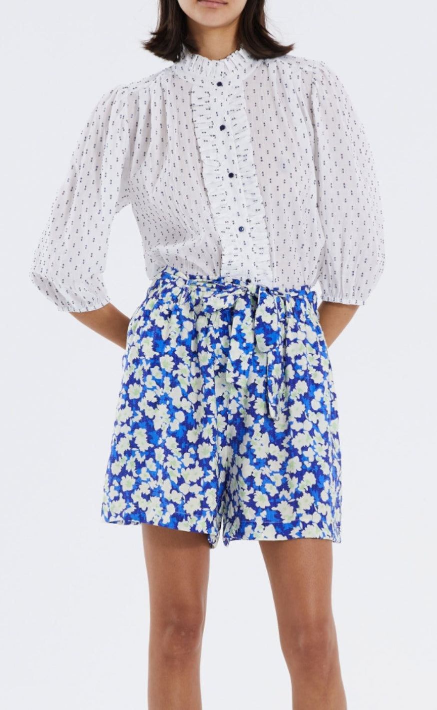 Lollys Laundry Bluse - Perth - White